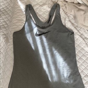 WOMENS NIKE PRO SZ L TANK GRAY